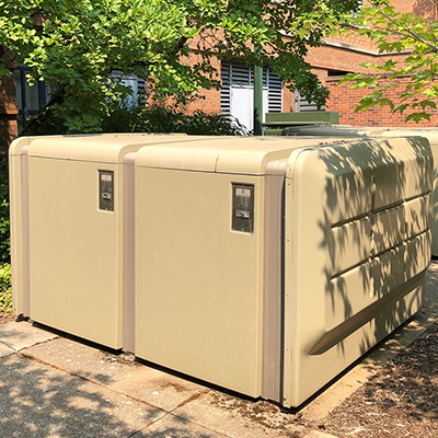 Oregon Hall bike lockers