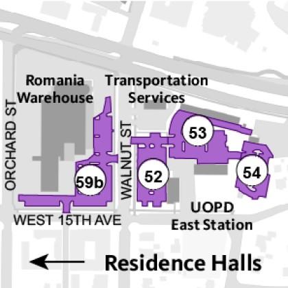 resident east zone parking map