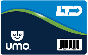 LTD physical card, the Umo card 